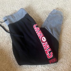 Pink Victoria’s Secret Louisville Cardinals jogging pants size small